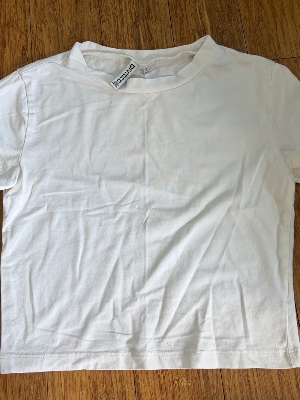 H&M Basic White Short Sleeve Tee